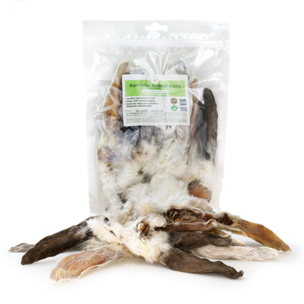 Dehydrated rabbit ears dog treats best sale